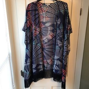 Fringe bottom Kimono